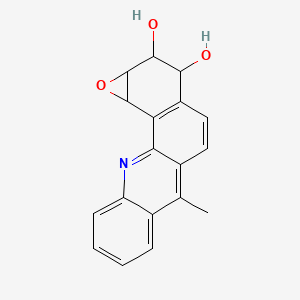 1a,2,3,11c-Tetrahydro-6-methyloxireno(3,4)benz(1,2-c)acridine-2,3-diol (1aalpha,2alpha,3beta,11calpha)-