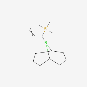 [1-(9-Borabicyclo[3.3.1]nonan-9-yl)but-2-en-1-yl](trimethyl)silane