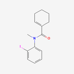 1-Cyclohexene-1-carboxamide, N-(2-iodophenyl)-N-methyl-