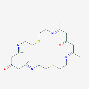 (4E,9E,16E,21E)-5,9,17,21-Tetramethyl-1,13-dithia-4,10,16,22-tetraazacyclotetracosa-4,9,16,21-tetraene-7,19-dione