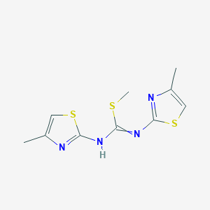 Methyl N,N'-bis[(4-methyl-1,3-thiazol-2-yl)]carbamimidothioate