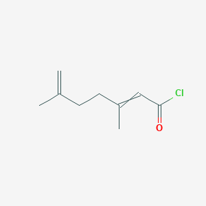 3,6-Dimethylhepta-2,6-dienoyl chloride