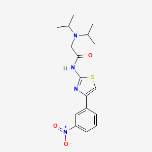 N-[4-(3-Nitrophenyl)-1,3-thiazol-2-yl]-N~2~,N~2~-dipropan-2-ylglycinamide