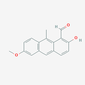 2-Hydroxy-6-methoxy-9-methylanthracene-1-carbaldehyde