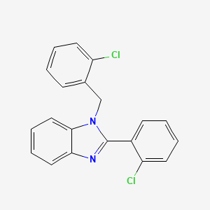 1H-Benzimidazole, 2-(2-chlorophenyl)-1-[(2-chlorophenyl)methyl]-