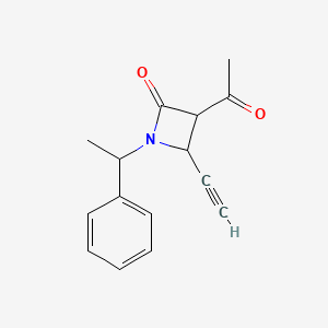 3-Acetyl-4-ethynyl-1-(1-phenylethyl)azetidin-2-one