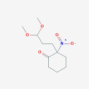 2-(3,3-Dimethoxypropyl)-2-nitrocyclohexan-1-one