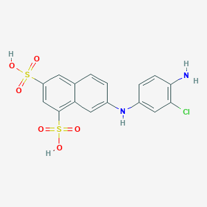 7-(4-Amino-3-chloroanilino)naphthalene-1,3-disulfonic acid