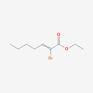 Ethyl 2-bromohept-2-enoate