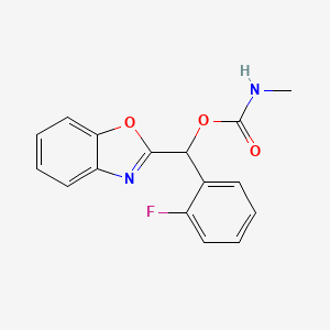 (1,3-Benzoxazol-2-yl)(2-fluorophenyl)methyl) N-methylcarbamate