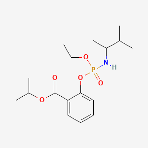 molecular formula C17H28NO5P B15425472 Propan-2-yl 2-({ethoxy[(3-methylbutan-2-yl)amino]phosphoryl}oxy)benzoate CAS No. 103982-03-2