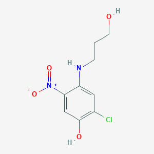 2-Chloro-4-[(3-hydroxypropyl)amino]-5-nitrophenol