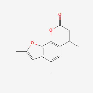 2,4,6-Trimethyl-8H-furo[3,2-h][1]benzopyran-8-one