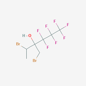 2-Bromo-3-(bromomethyl)-4,4,5,5,6,6,6-heptafluorohexan-3-ol