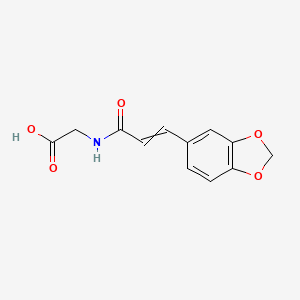 N-[3-(2H-1,3-Benzodioxol-5-yl)acryloyl]glycine