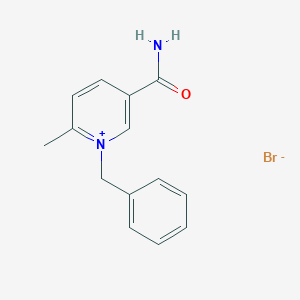 Pyridinium, 5-(aminocarbonyl)-2-methyl-1-(phenylmethyl)-, bromide