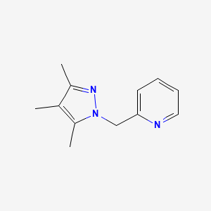 molecular formula C12H15N3 B15426181 2-[(3,4,5-Trimethyl-1H-pyrazol-1-yl)methyl]pyridine CAS No. 105575-77-7