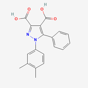 1h-pyrazole-3,4-dicarboxylic Acid, 1-(3,4-dimethylphenyl)-5-phenyl-