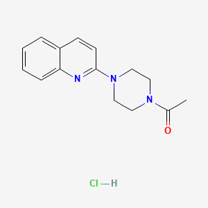 Piperazine, 1-acetyl-4-(2-quinolinyl)-, monohydrochloride