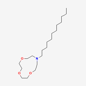 molecular formula C20H41NO3 B15426236 10-Dodecyl-1,4,7-trioxa-10-azacyclododecane CAS No. 102069-58-9