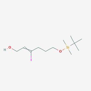 6-{[tert-Butyl(dimethyl)silyl]oxy}-3-iodohex-2-en-1-ol