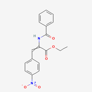 2-Propenoic acid, 2-(benzoylamino)-3-(4-nitrophenyl)-, ethyl ester