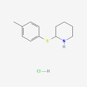 2-(4-Methylphenyl)sulfanylpiperidine;hydrochloride