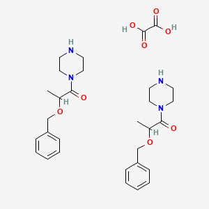 Oxalic acid;2-phenylmethoxy-1-piperazin-1-ylpropan-1-one