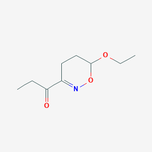 1-(6-Ethoxy-5,6-dihydro-4H-1,2-oxazin-3-yl)propan-1-one