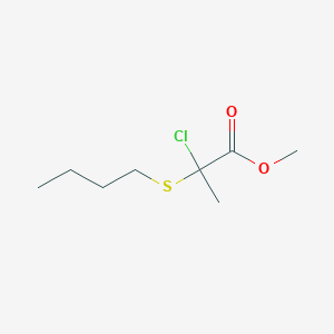 Methyl 2-(butylsulfanyl)-2-chloropropanoate