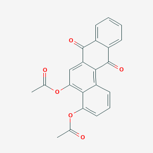 molecular formula C22H14O6 B15426380 7,12-Dioxo-7,12-dihydrotetraphene-4,5-diyl diacetate CAS No. 91814-00-5