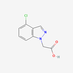 molecular formula C9H7ClN2O2 B15426399 (4-Chloro-1H-indazol-1-yl)acetic acid CAS No. 92567-12-9