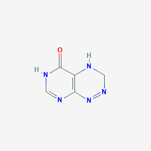 molecular formula C5H5N5O B15426443 2,3-Dihydropyrimido[5,4-e][1,2,4]triazin-5(1H)-one CAS No. 96955-88-3