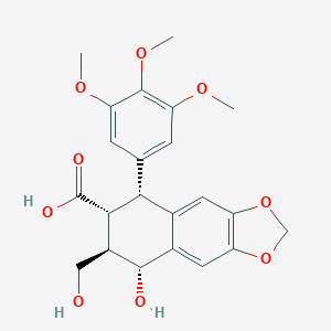 molecular formula C22H24O9 B154265 鬼臼酸 CAS No. 1853-37-8