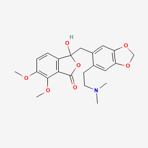 molecular formula C22H25NO7 B15426526 Coryrutine CAS No. 104736-02-9