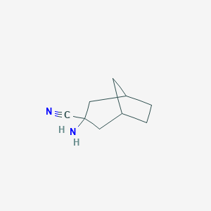 molecular formula C9H14N2 B154266 3-Aminobicyclo[3.2.1]octane-3-carbonitrile CAS No. 134047-47-5
