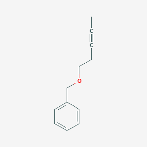 molecular formula C12H14O B15426634 {[(Pent-3-yn-1-yl)oxy]methyl}benzene CAS No. 98689-60-2