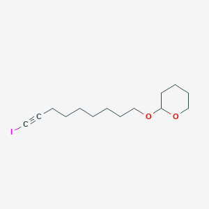 molecular formula C14H23IO2 B15426725 2H-Pyran, tetrahydro-2-[(9-iodo-8-nonynyl)oxy]- CAS No. 98442-66-1