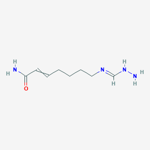 molecular formula C8H16N4O B15426728 7-[(E)-(Hydrazinylmethylidene)amino]hept-2-enamide CAS No. 92206-93-4