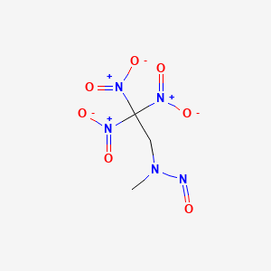 molecular formula C3H5N5O7 B15426780 N-Methyl-N-(2,2,2-trinitroethyl)nitrous amide CAS No. 93612-89-6