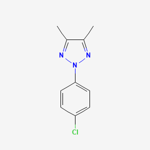 molecular formula C10H10ClN3 B15426804 2-(4-Chlorophenyl)-4,5-dimethyl-2H-1,2,3-triazole CAS No. 90799-28-3