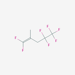 molecular formula C6H5F7 B15426838 1,1,4,4,5,5,5-Heptafluoro-2-methylpent-1-ene CAS No. 90277-99-9