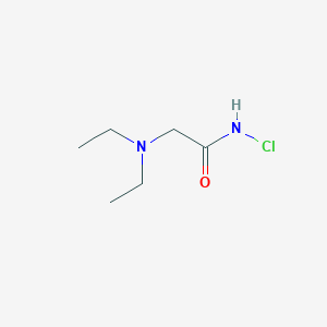 molecular formula C6H13ClN2O B15426875 N-Chloro-N~2~,N~2~-diethylglycinamide CAS No. 95339-84-7