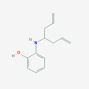 molecular formula C13H17NO B15426890 2-[(Hepta-1,6-dien-4-yl)amino]phenol CAS No. 96549-16-5