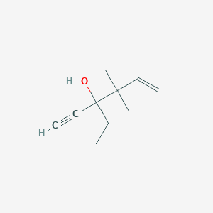 molecular formula C10H16O B15426903 3-Ethyl-4,4-dimethylhex-5-en-1-yn-3-ol CAS No. 90315-95-0