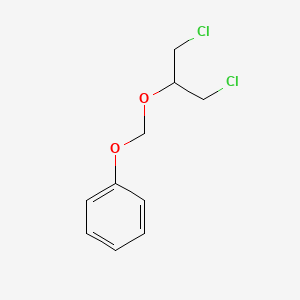 molecular formula C10H12Cl2O2 B15426923 {[(1,3-Dichloropropan-2-yl)oxy]methoxy}benzene CAS No. 90876-39-4