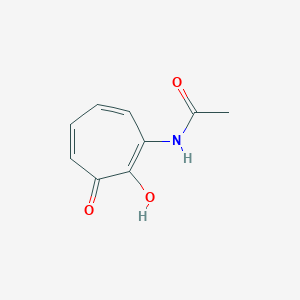 molecular formula C9H9NO3 B15426933 N-(2-Hydroxy-3-oxocyclohepta-1,4,6-trien-1-yl)acetamide CAS No. 90909-33-4