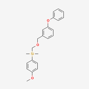 Silane, (4-methoxyphenyl)dimethyl(((3-phenoxyphenyl)methoxy)methyl)-