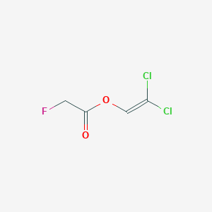 molecular formula C4H3Cl2FO2 B15427082 2,2-Dichloroethenyl fluoroacetate CAS No. 91484-32-1