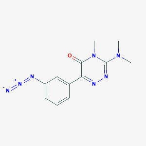 6-(3-Azidophenyl)-3-(dimethylamino)-4-methyl-1,2,4-triazin-5(4H)-one